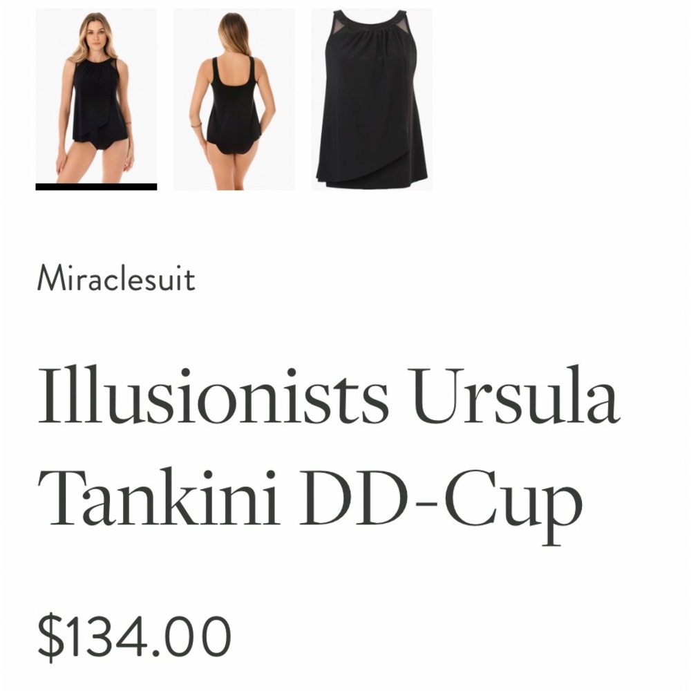 Size 18 DD Miracle suit tankini!!